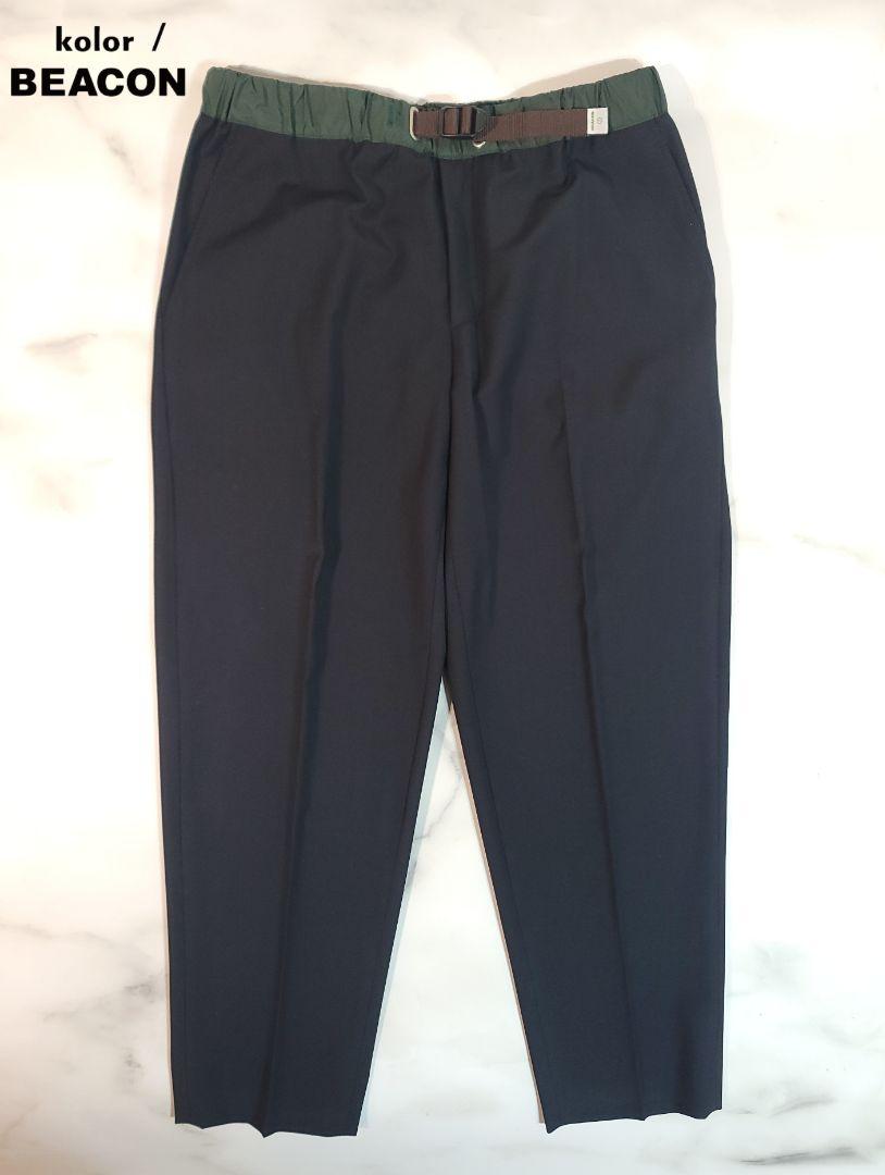 【新品未使用】kolor BEACON  /イージースラックスNAVY/サイズ2