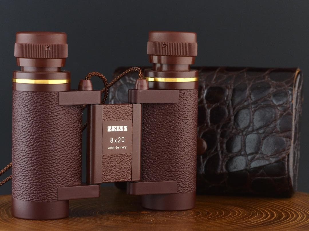 西独 ツァイス 双眼鏡 8x20 CARL ZEISS ブラウンxゴールドCarl Zeiss