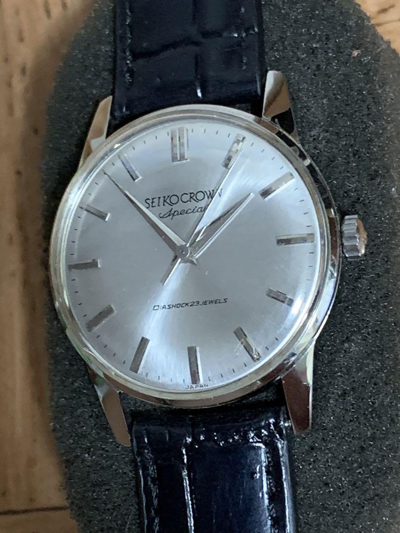SEIKO crown Special23石 DIASHOCK スペシャル手巻き