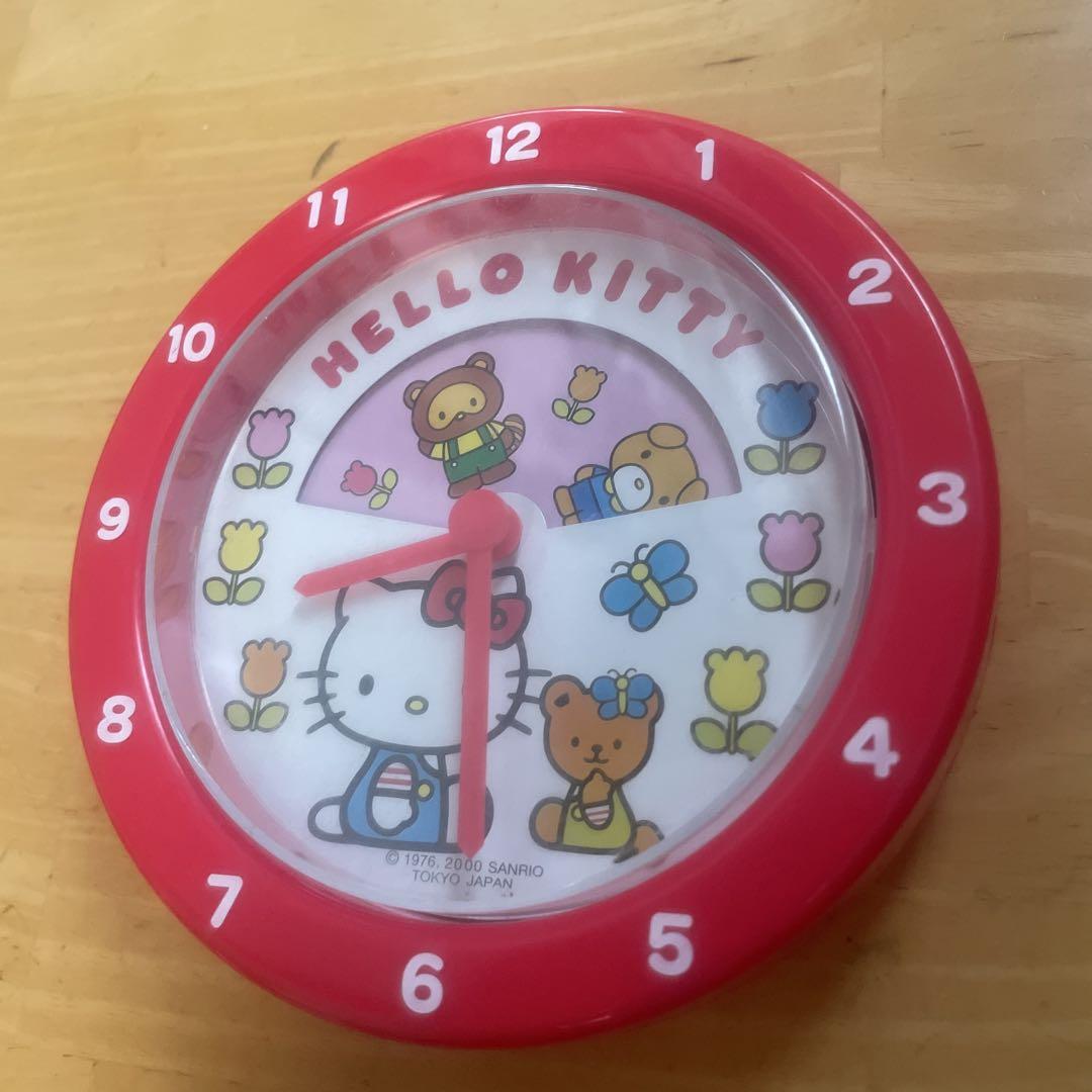 昭和レトロ商品 【希少品】サンリオ ハローキティ 振り子時計