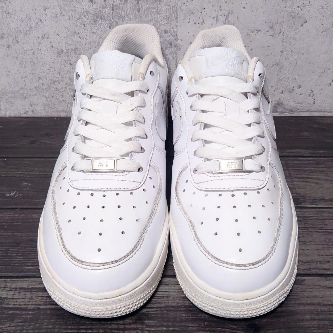 NIKE ナイキ AIR FORCE 1 LOW エアフォース1 25cm 白 - 靴