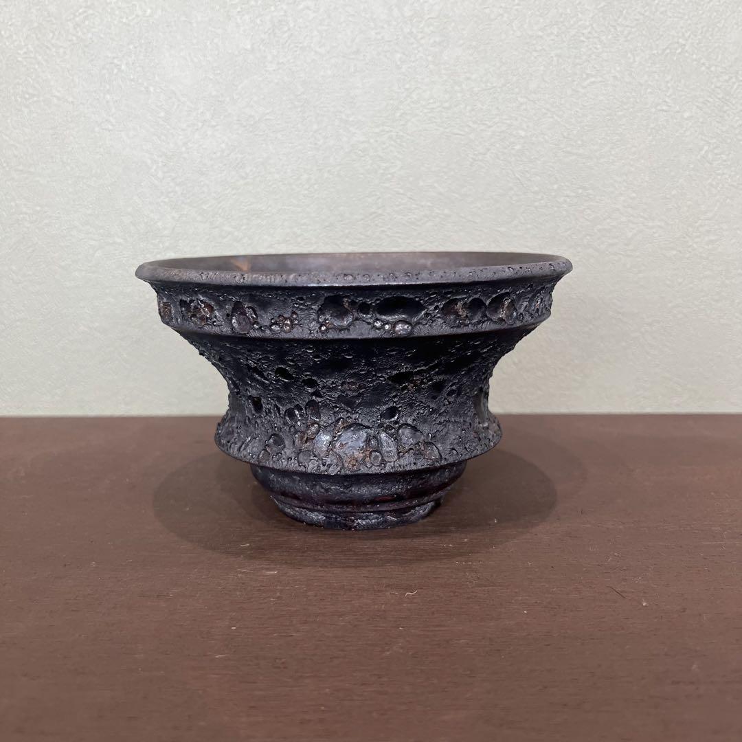 カタチ製作所 Mederu pot ドリッパーLow Mサイズ Crater カタチ製作所 ドリッパーLOW クレーター ブラック
