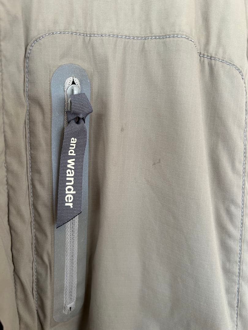 andwander ポーラテック 中綿シャツ ベージュ サイズ4 匿名配送 andwander ポーラテック 中綿シャツ ベージュ サイズ4 匿名配送