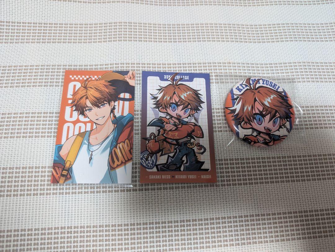 にじさんじ 3SKM College 北見遊征 チェキ 缶バッジ - メルカリ