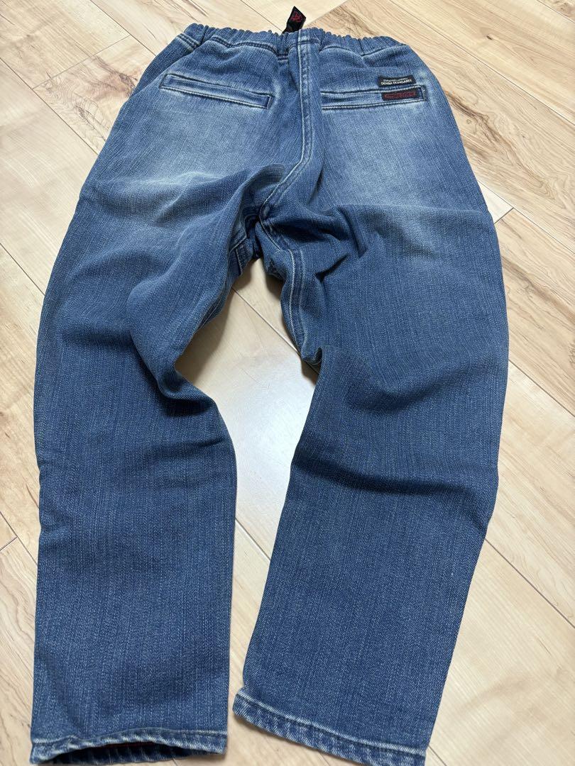 denimdungaree×GRAMICCIダメージ加工ストレッチ裏起毛パンツ