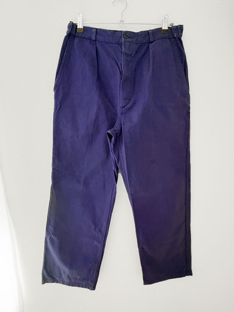 【中古】 フレンチ ワーク パンツ ネイビー メンズ ユーロ ヴィンテージ