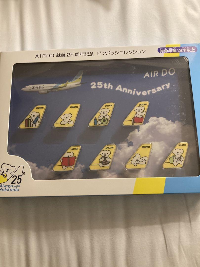 エアドゥ⭐︎AIRDO⭐︎25周年⭐︎ピンバッジ エアドゥ 25周年記念 ピンバッチコレクション 機内販売 未開封