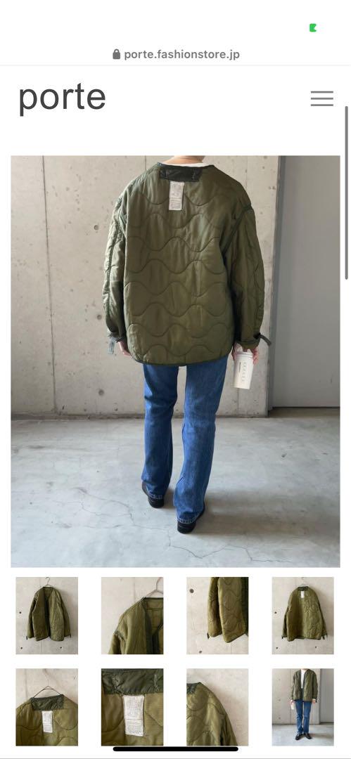 m65 liner jacket medium 古着