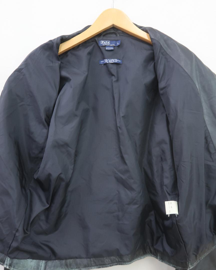 POLO RALPH LAUREN ラムレザー ライダースジャケット