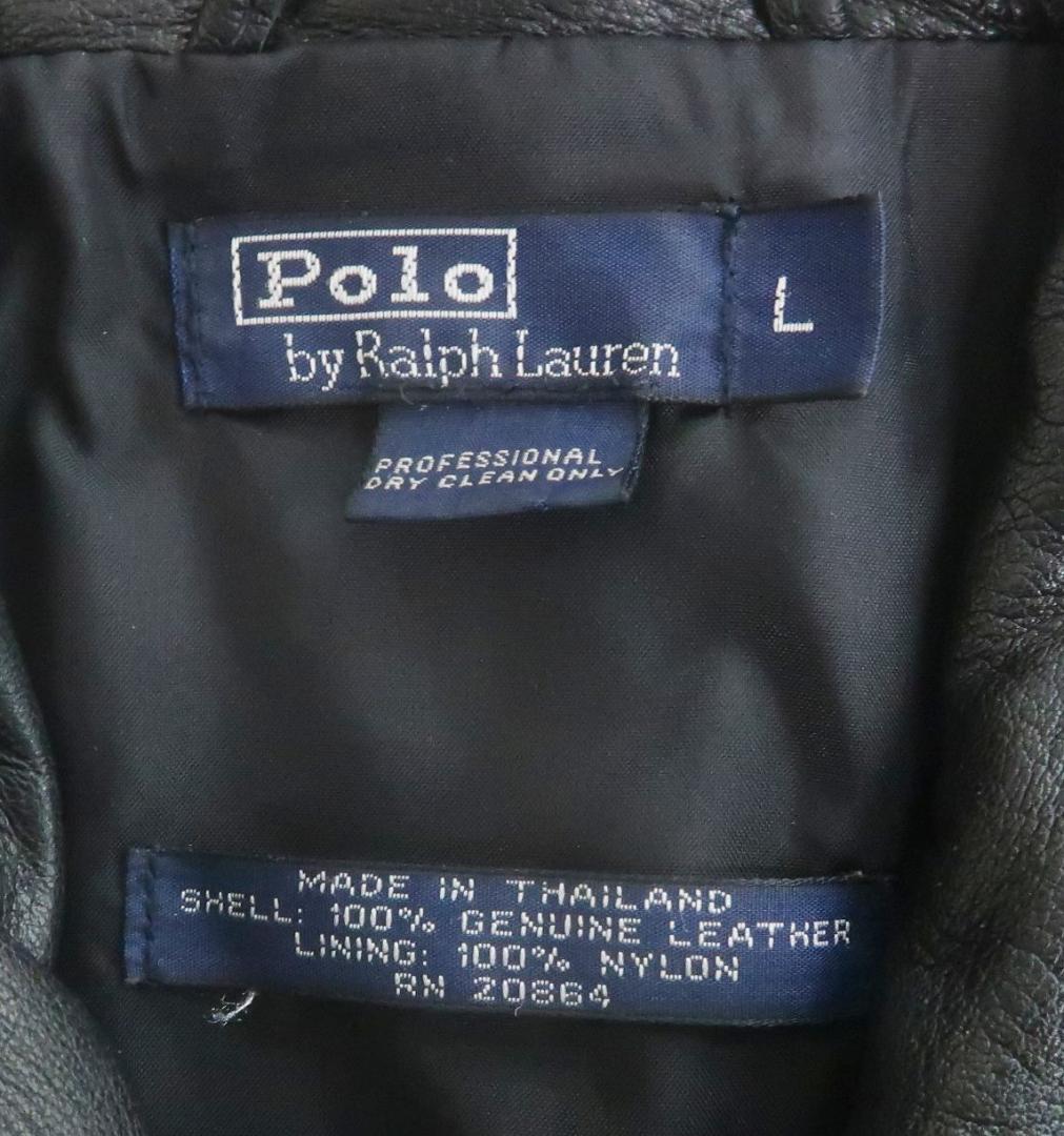POLO RALPH LAUREN ラムレザー ライダースジャケット