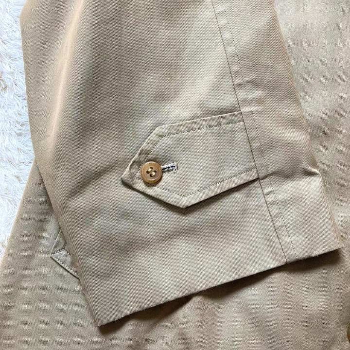 バーバリーステン コートノバチェックロング丈ベージュLL