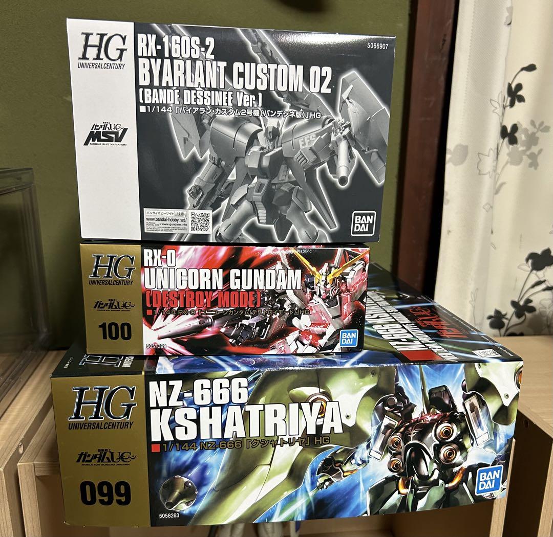 安価 ワタナベ ガンプラ HG 3点セット メルカリ - UC ロボット