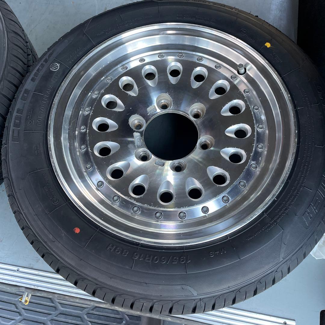 ブリヂストン レンコン ホイール 16 インチ 4本 ハイエース キャラバン目立った傷や汚れなし