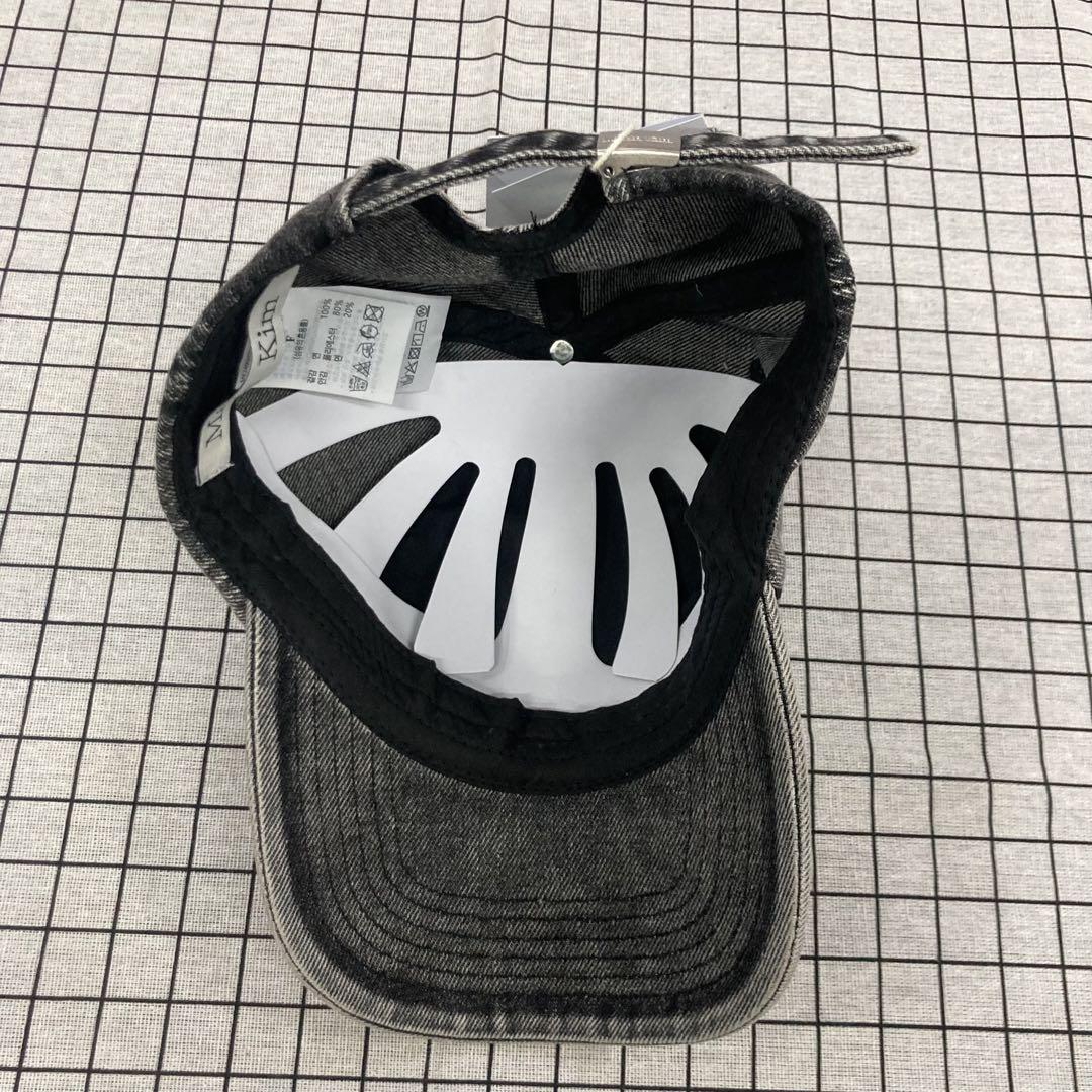 韓国 Matin Kim グレー キャップ CAP MatinKim マーティンキムキャップグレー