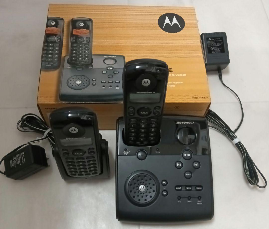美品 希少 レア Motorola モトローラ 電話機 2台セット