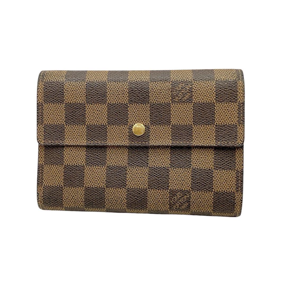 ルイヴィトン 三つ折長財布 ポルトトレゾール エテュイパピエ 　ダミエ LOUIS VUITTON✨ポルトトレゾールエテュイパピエ ダミエ 三