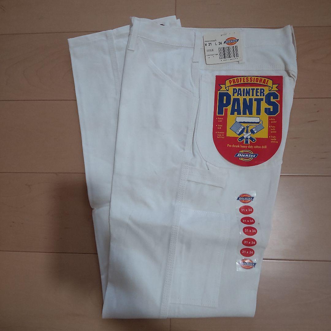 デッドストック　90s ディッキーズ　ワイド　ペインター　ホワイト　タロン