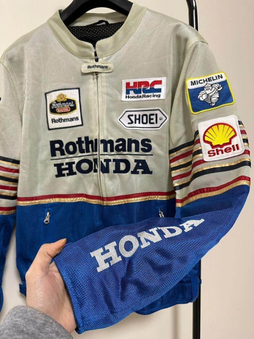 ロスマンズ Rothmans　ホンダ　メッシュライダースジャケット　Lサイズ