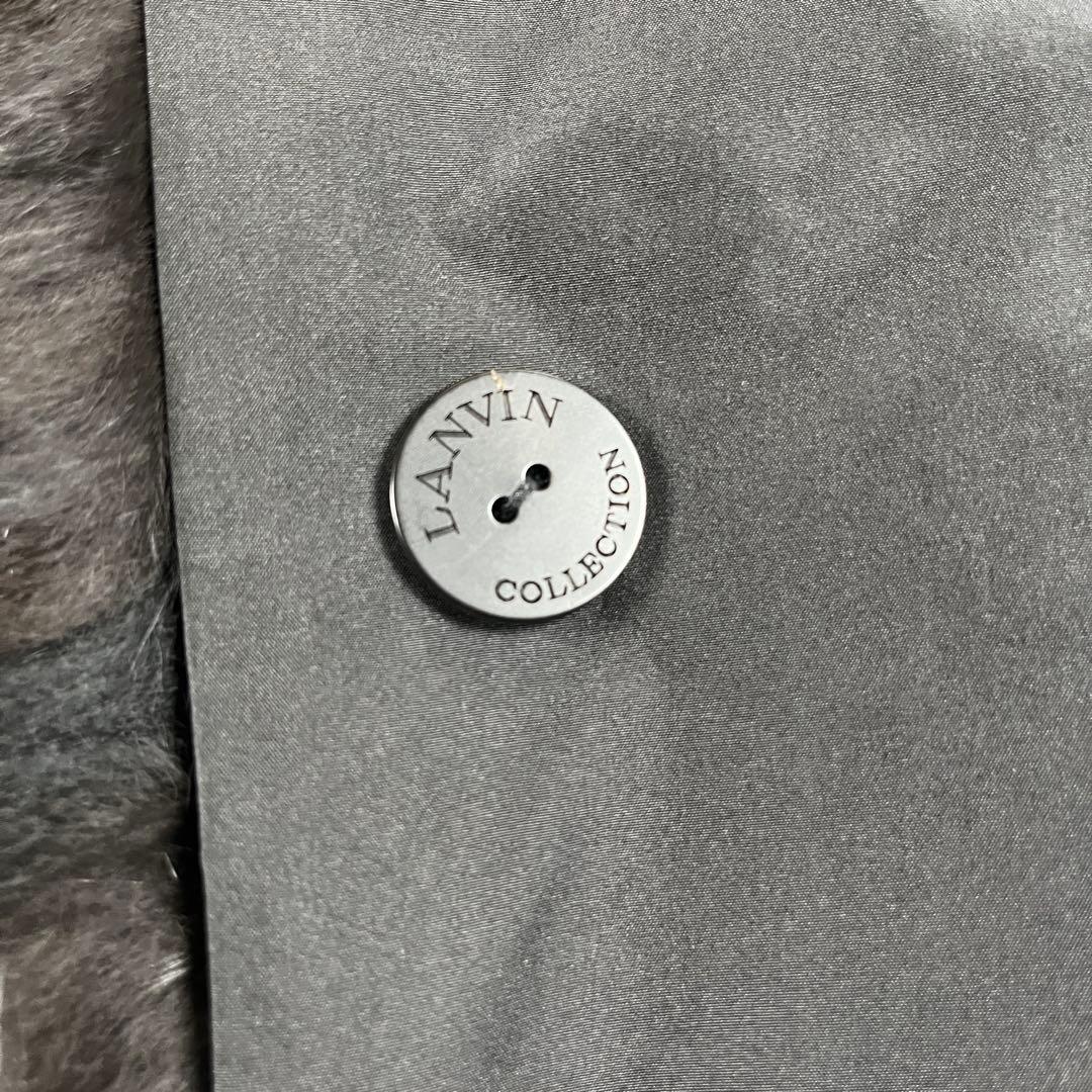 LANVIN ランバン フォックスファー 着脱可 ジャケット ブラック 40 L