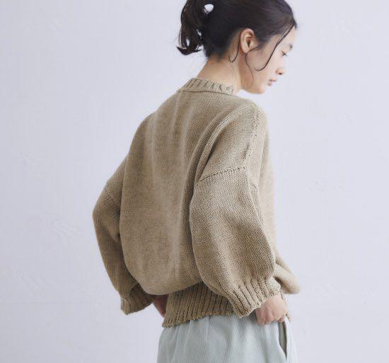 magechiyo さま専用：cion コットンビッグスリーブセーター