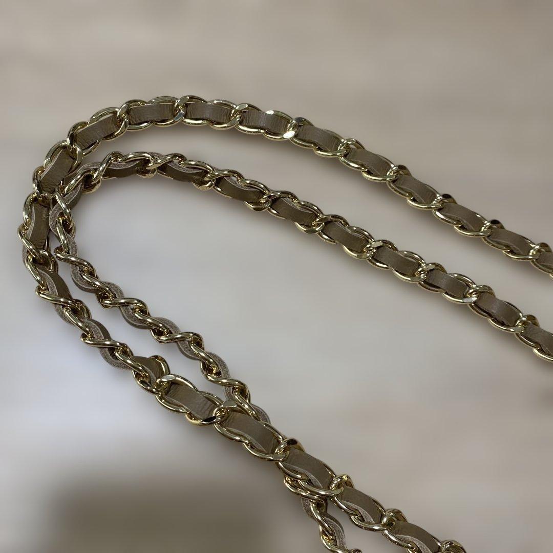 AULENTTI キルティングスエードチェーンショルダーバッグ ブラウン AULENTTI キルティングスエードチェーンショルダーバッグ ブラウン