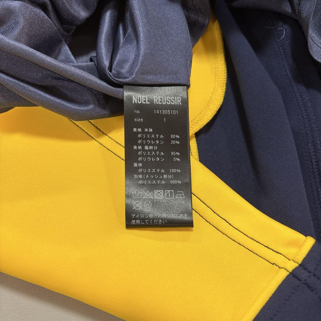 ノエルレシール ノースリーブ ワンピース 1 S程度 バイカラー 黄