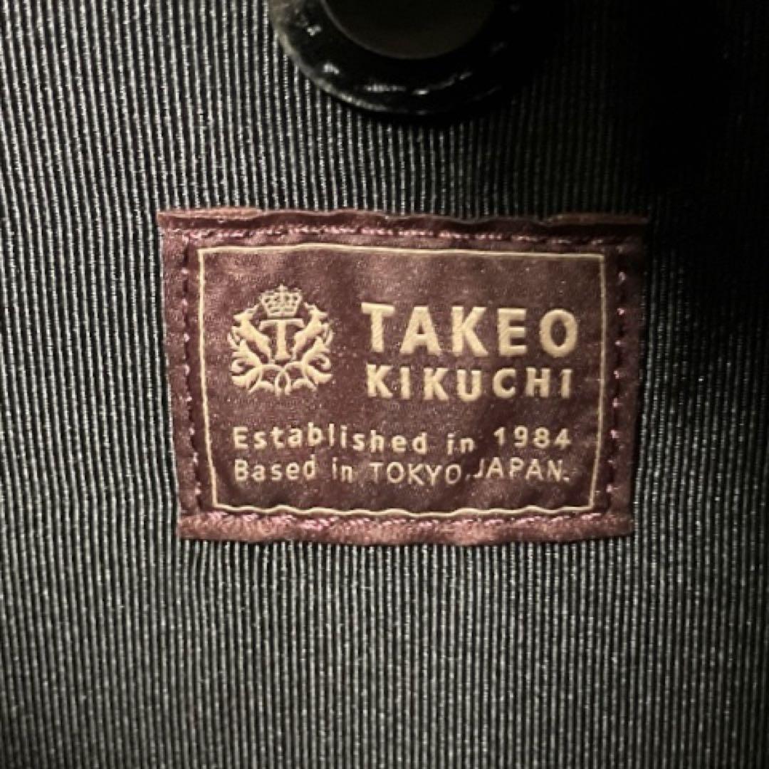 TAKEO KIKUCHI タケオ キクチ トートバッグ レザー 大容量 美品
