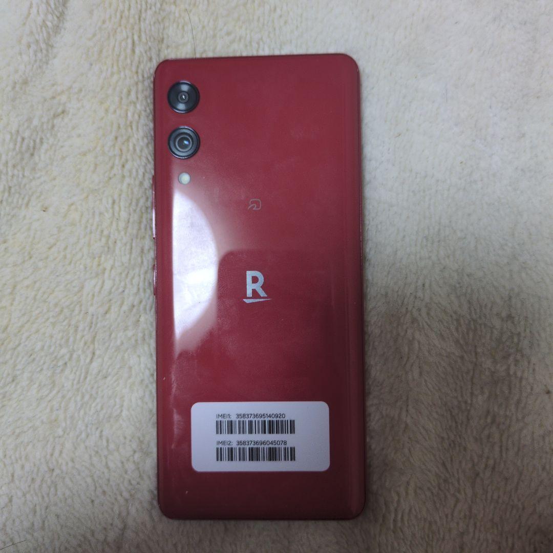 (美品) rakuten HAND５G クリムゾンレッド(装着ケース付) 一 番 安いスマホ・タブレット・パソコン - 美品！Rakuten Hand