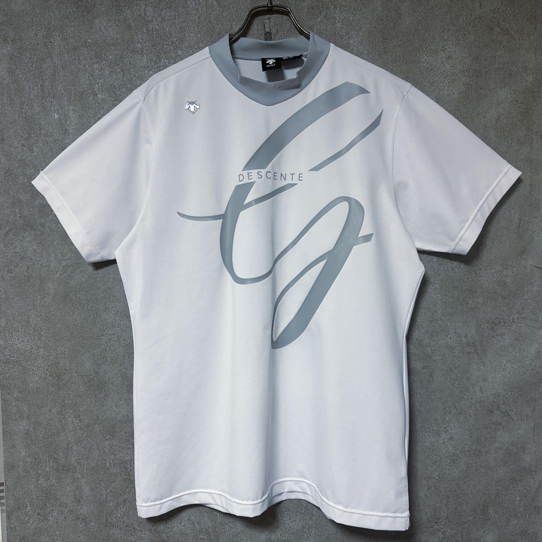 DESCENTE GOLF デサントゴルフ ロゴ 半袖 モックネック シャツ DESCENTE GOLF デサントゴルフ ロゴ 半袖 モックネック シャツ