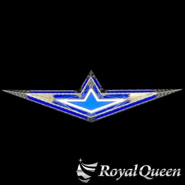 0193 バスマーク アンドン ウロコ (プラ板 青)※LED無し 【レビューを