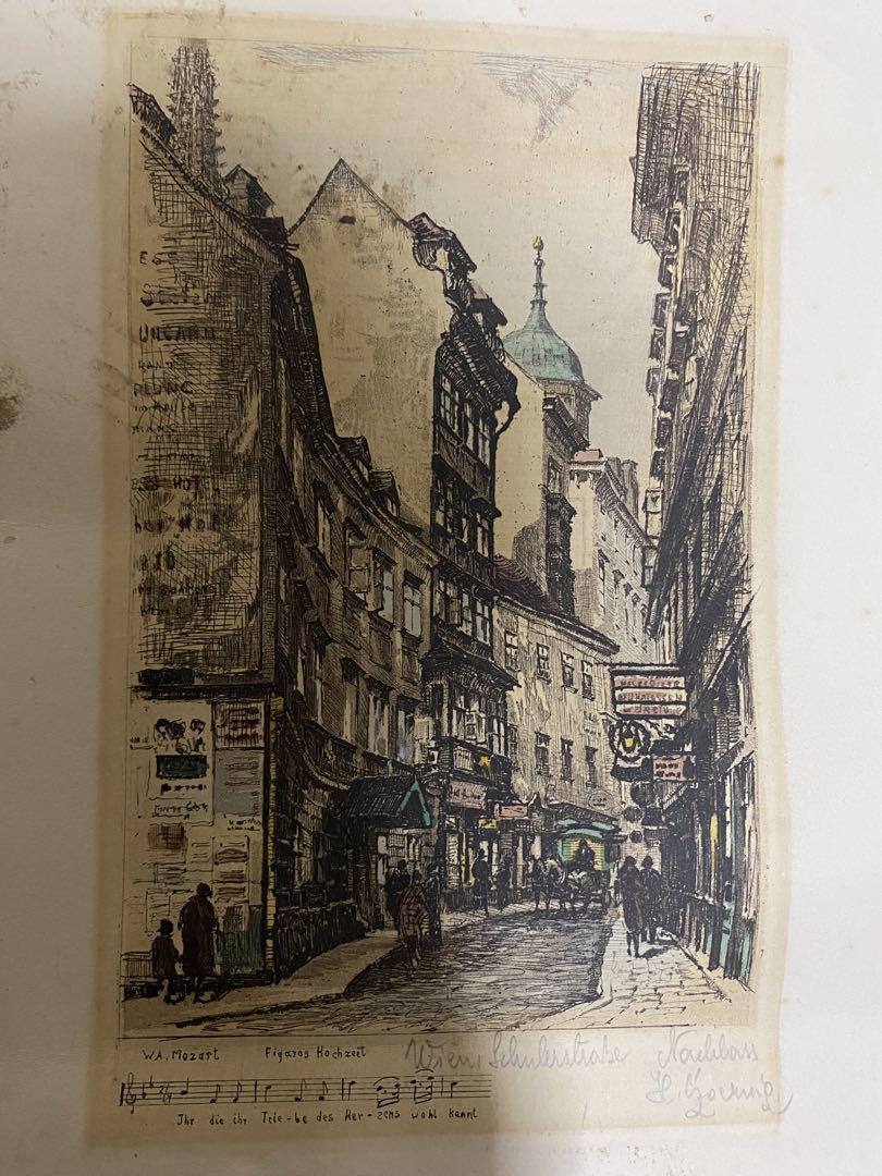 L. Geurimp リトグラフ München, Schillerstraße