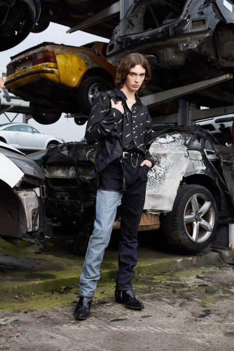 Jieda 2way denim indigo black