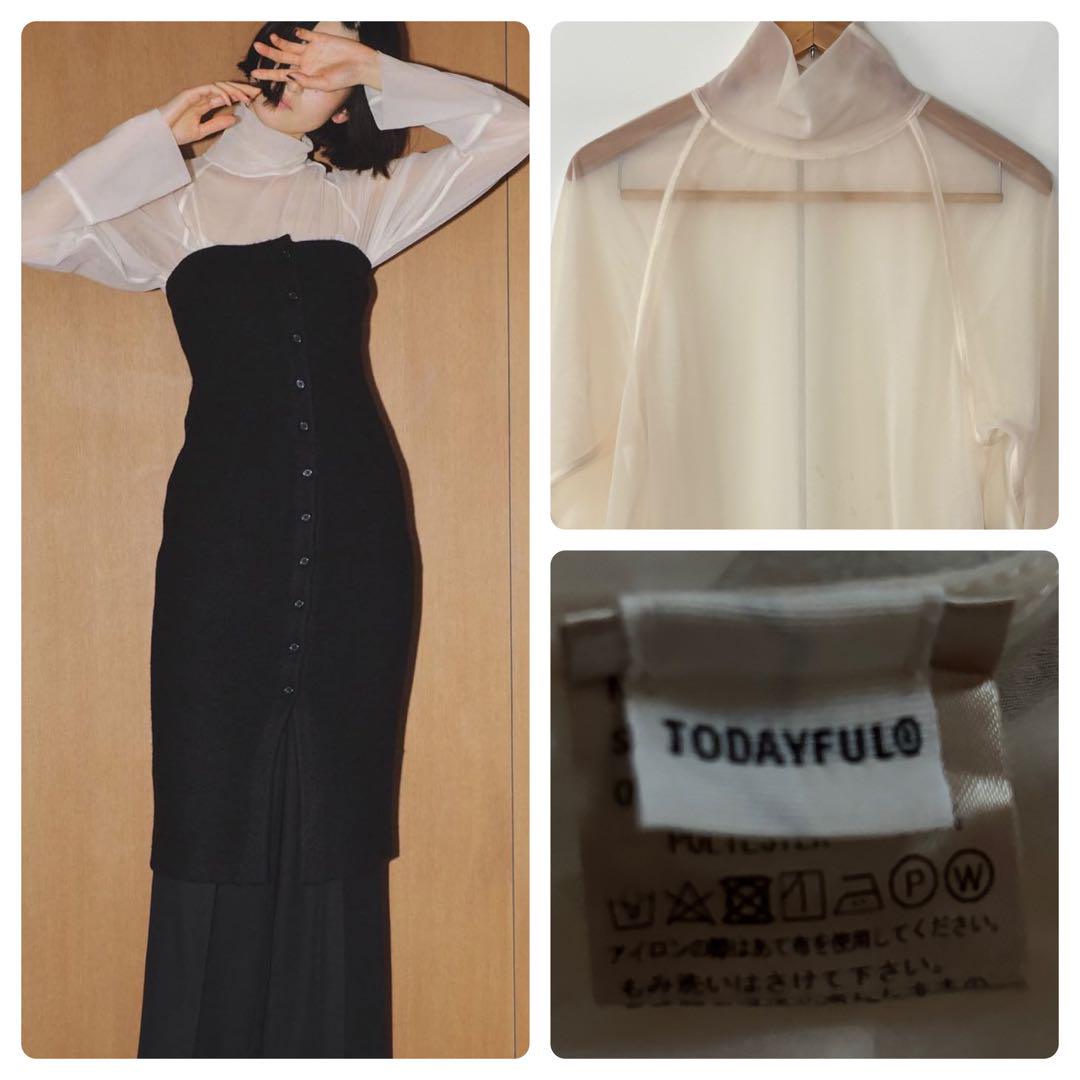 TODAYFUL【未使用に近い】Sheer Turtle Tops エクリュ