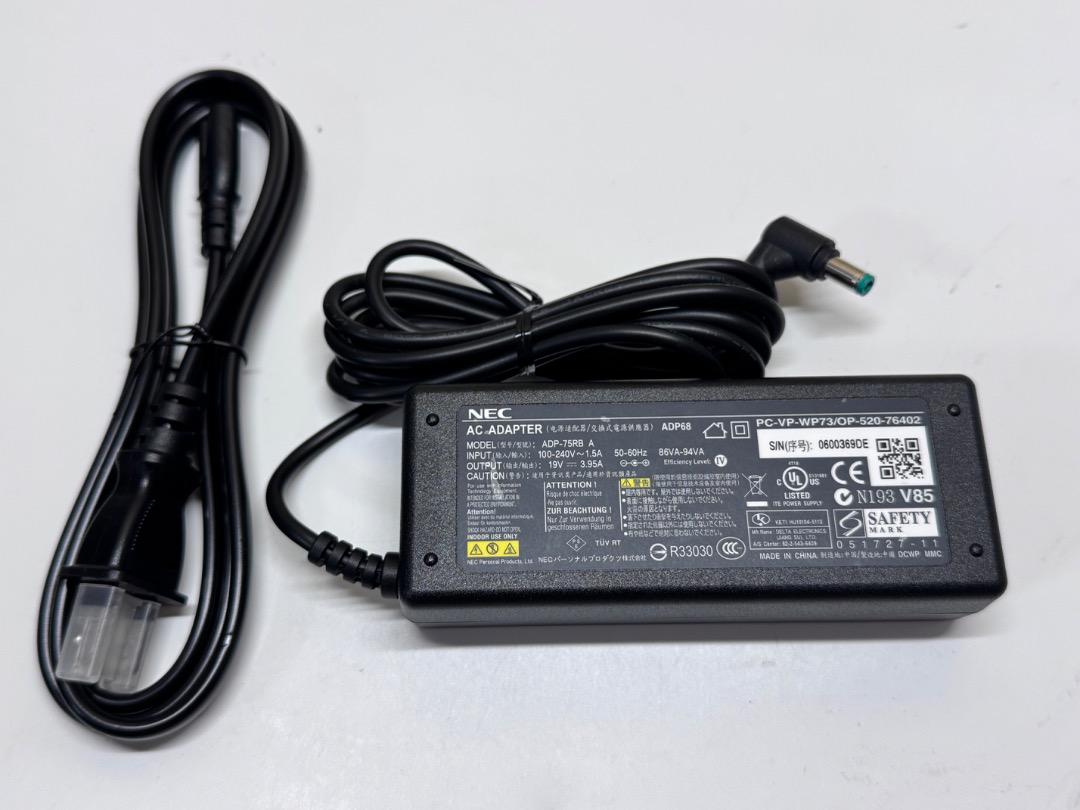 純正 NEC ACアダプタ PC-VP-WP73 ADP68 - メルカリ