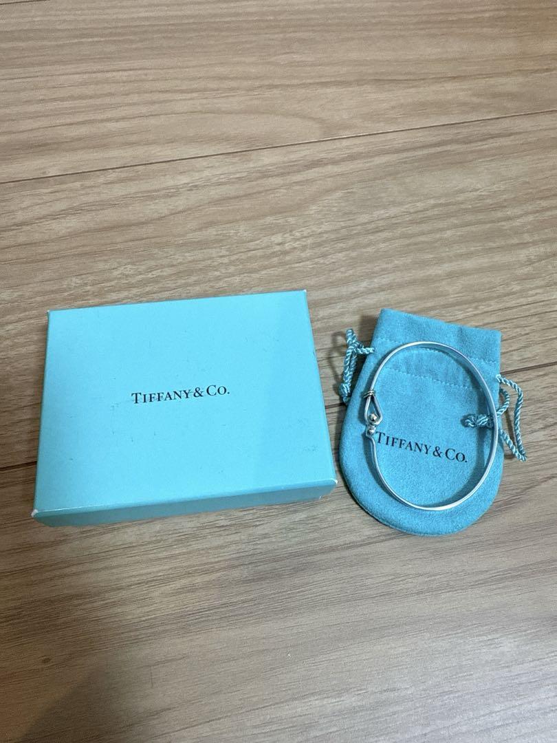 ティファニー TIFFANY フックアンドアイバ ングル シルバー ゴールド