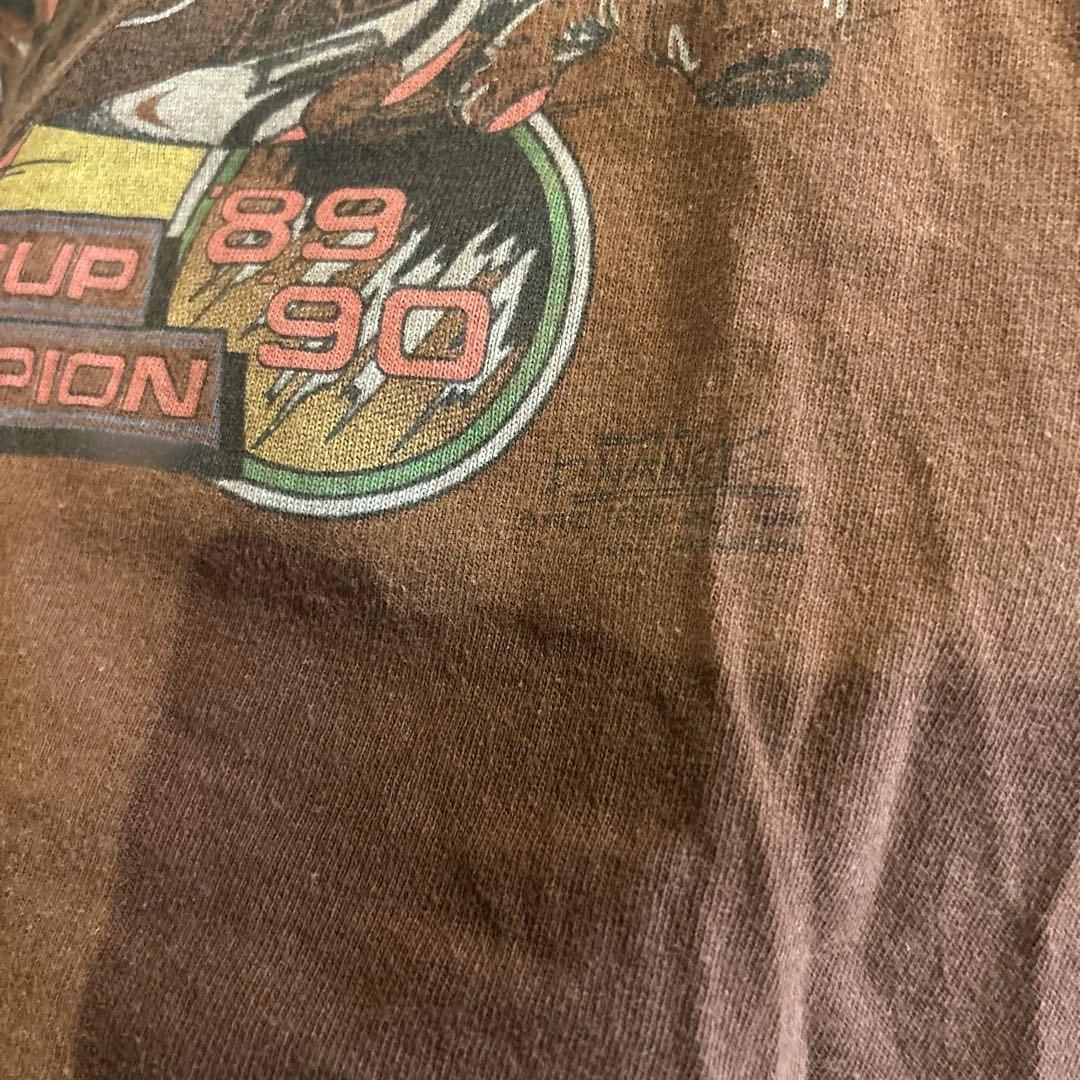80s 90s TEAM K&N Racing ブラウン Tシャツ USA製
