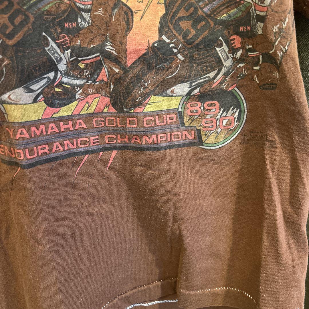 80s 90s TEAM K&N Racing ブラウン Tシャツ USA製