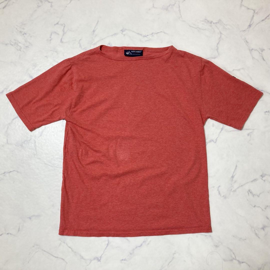 美品！ 希少色 SAINT JAMES Tシャツ レッド系 シンプル 高品質
