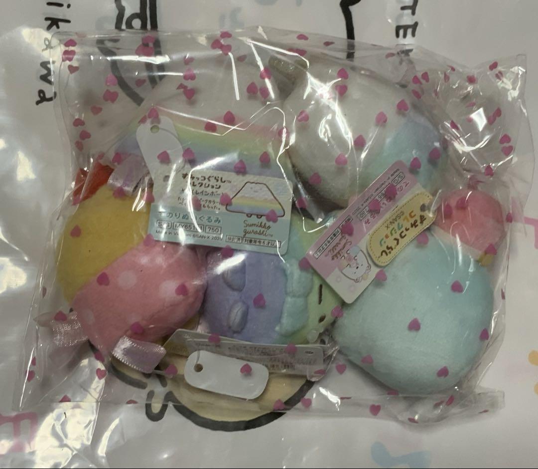 すみっコぐらし　てのりぬいぐるみ　たぴおかパーク　5種類セット
