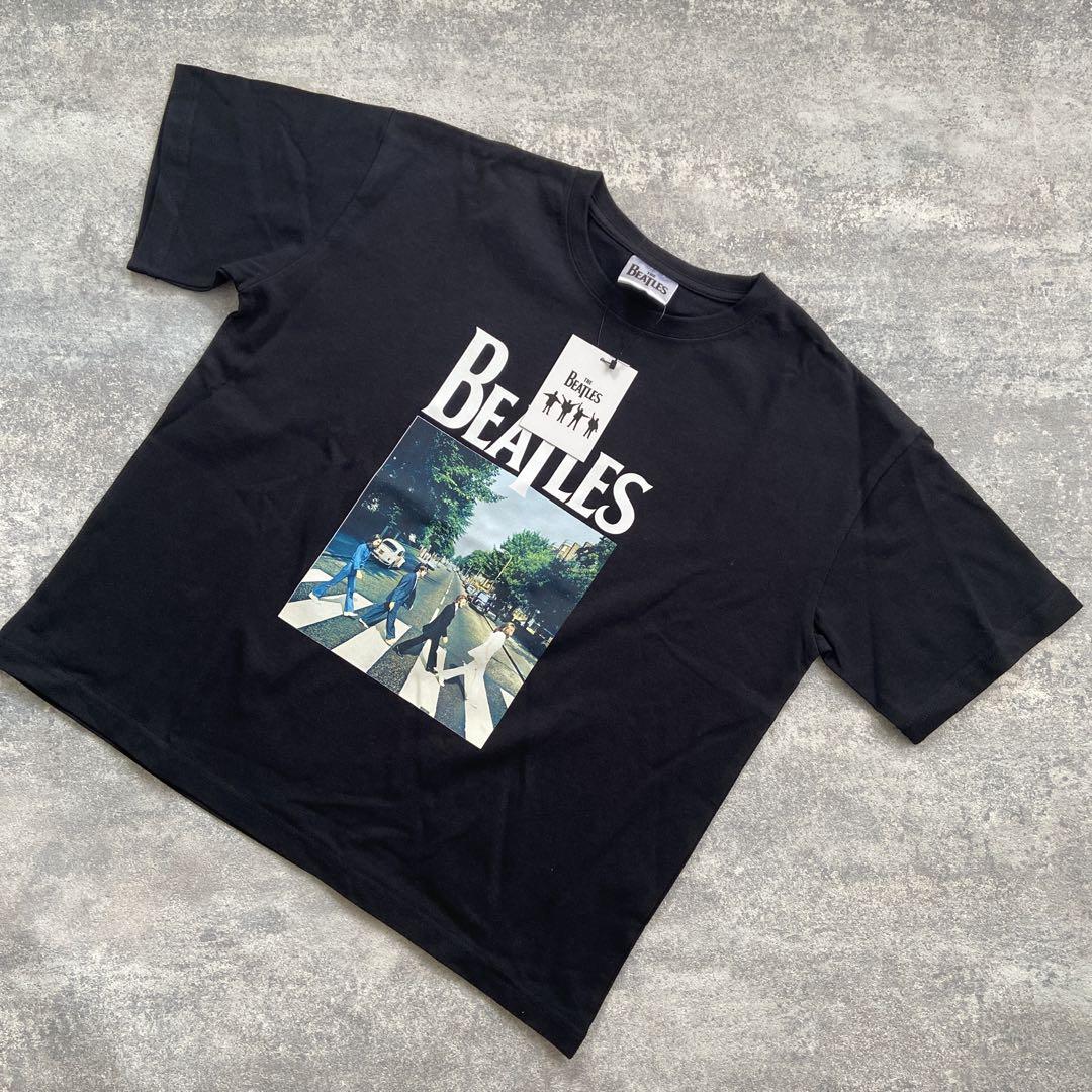 Preloved プレラブド　シンゾーン　THE BEATLES Tシャツ 黒 Amazon.com: The Beatles T Shirt - with The Beatles Faces 100
