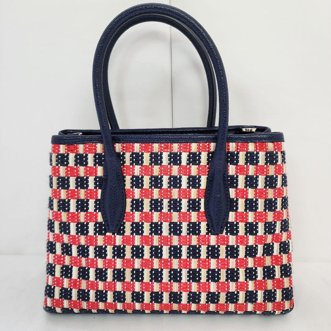 美品】ケイトスペード 2way ショルダーバッグ 編み込み 籠