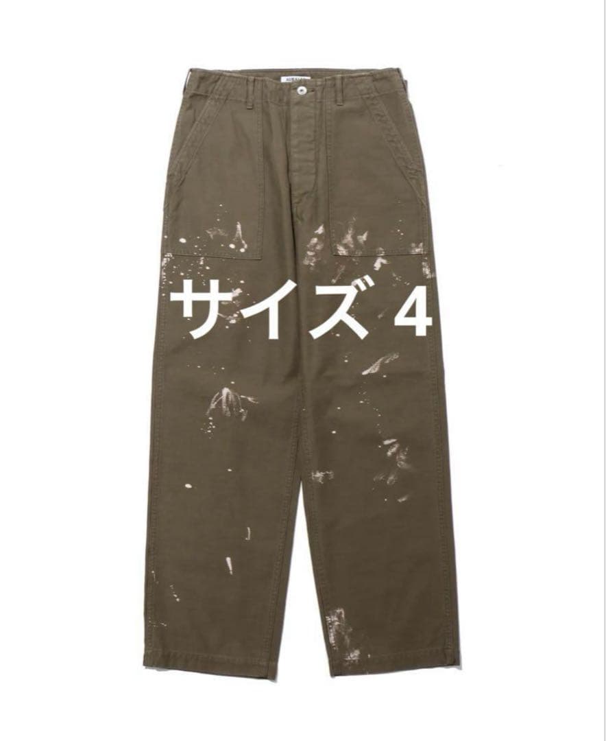 WASHED BAGGY SATIN BLEACHED BAKER PANTS