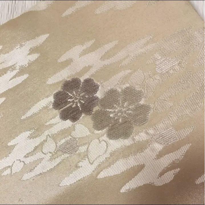 袋帯　花柄輪奈ビロード織　となみ
