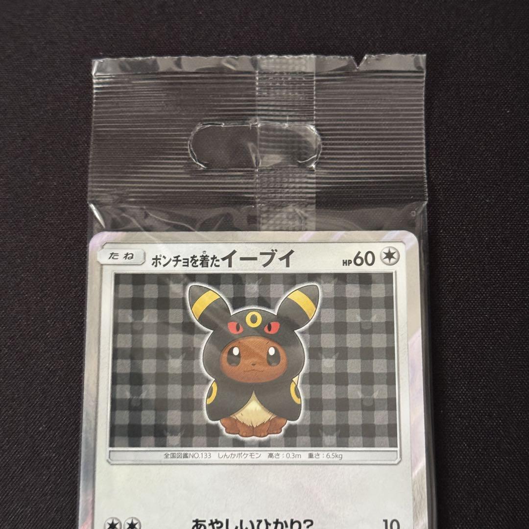 未開封 センタリング ポンチョを着たイーブイ（ブラッキー