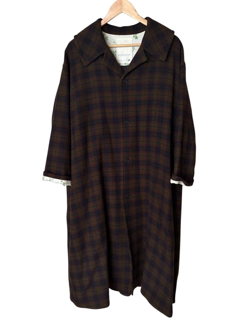 gasa grue 街路樹を横切る ロングコート SIZE GASA*