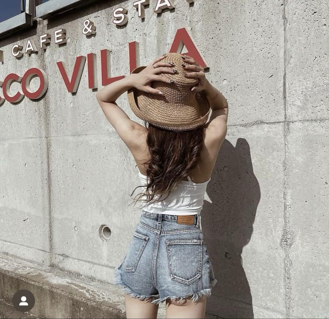 値下げ moussy フリンジ デニムショートパンツ｜Yahoo!フリマ