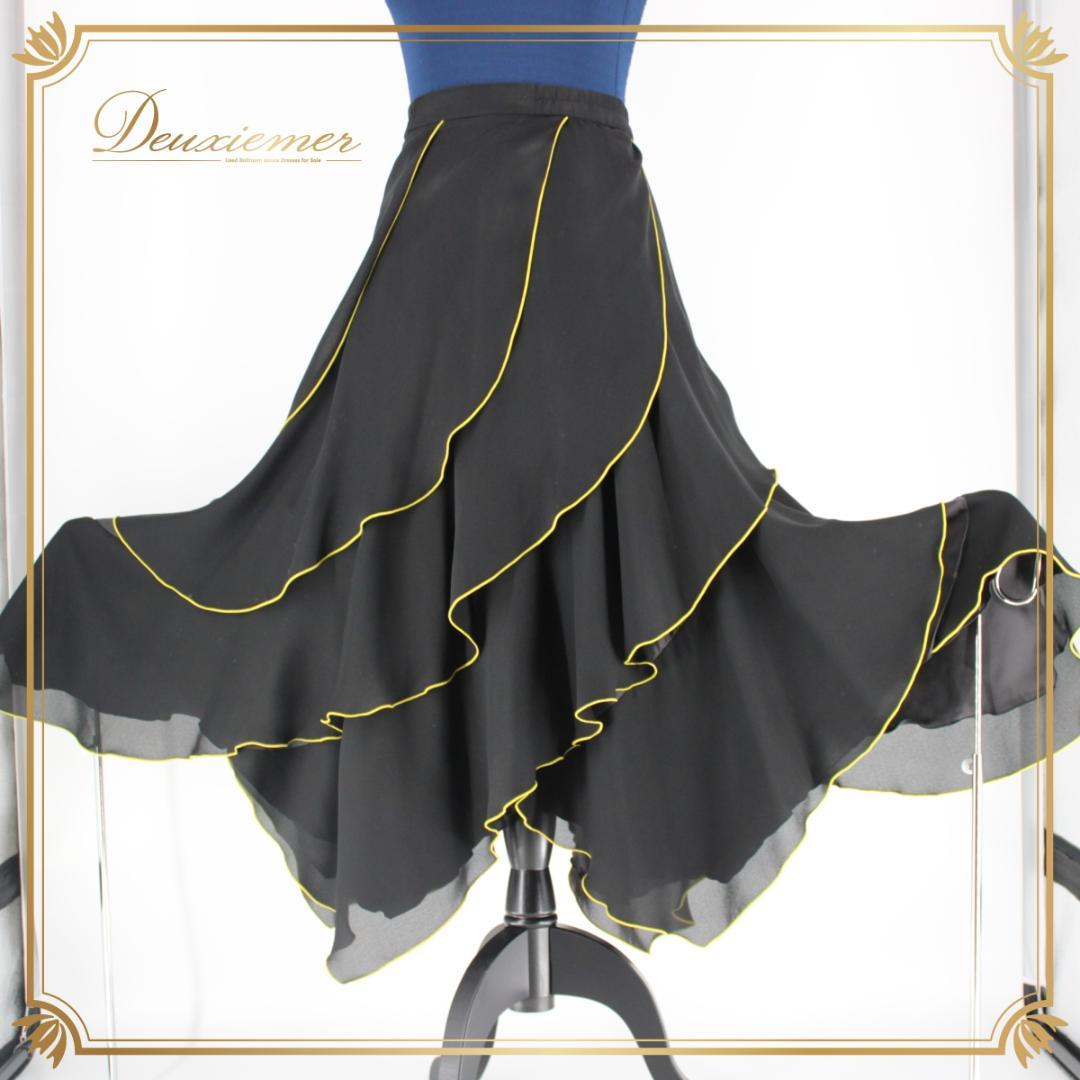 美品 日本製 社交ダンス衣装】Sanline サンリーヌ ブラウス スカート