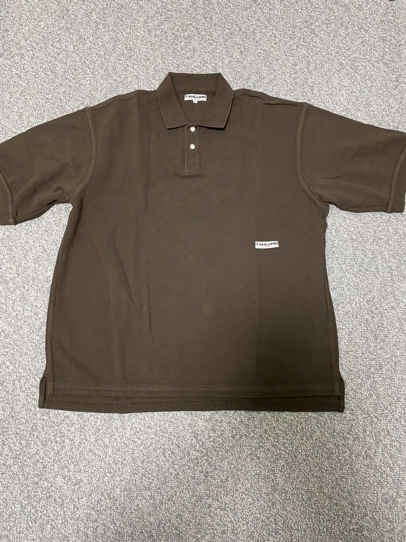 CAHLUMN カウラム Over dye Polo Shirt XL ブラウン - メルカリ