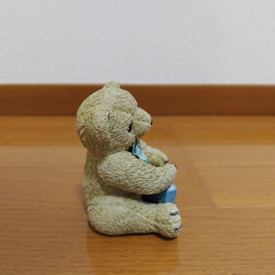 本を読むテディベア 置物 人形 アンティーク ヴィンテージ 昭和