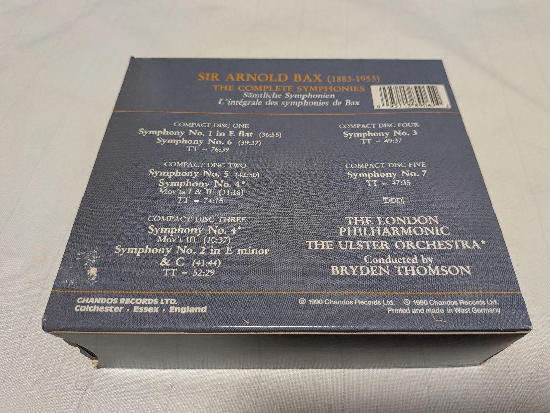 クラシック ARNOLD BAX THE COMPLETE SYMPHONIES 5CD ARNOLD BAX THE COMPLETE SYMPHONIES 5CD - メルカリ